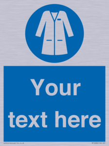 Custom Mandatory: Wear laboratory coat